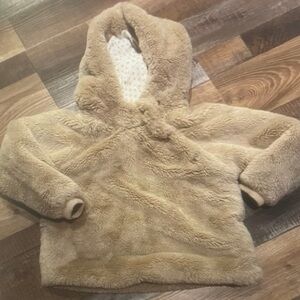 Cozy Tan Faux Fur Hoodie